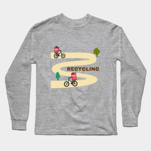 Recycling Long Sleeve T-Shirt by chyneyee